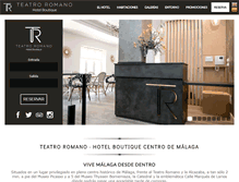 Tablet Screenshot of hotelteatroromano.com